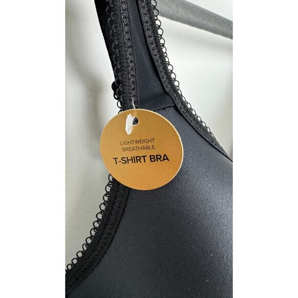 Wacoal Basic Beauty Spacer Underwire T Shirt Bra Womens 34C Black New Intimates - Picture 6 of 11